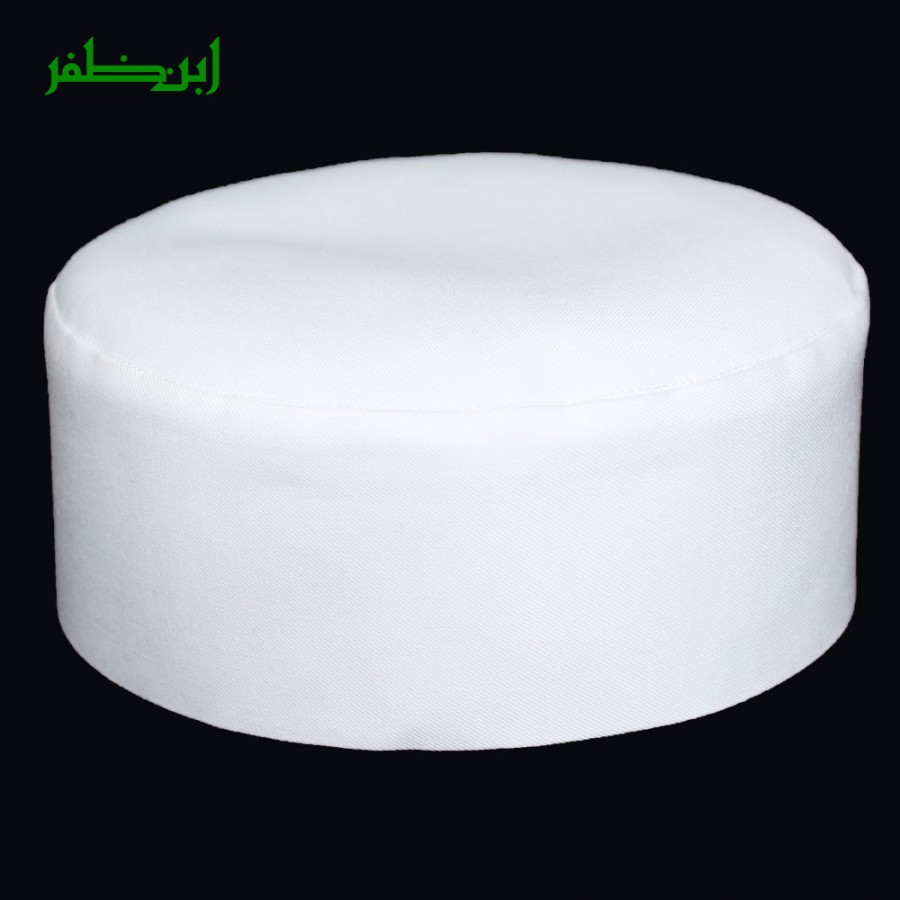 White Color Premium Coat Fabric ( Namaz Cap)  Cap / Kufi IBZ-300-15